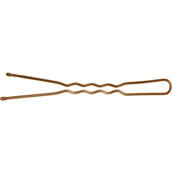 Шпильки 70 мм волна, коричневые (60 шт.) DEWAL SLT70V-3/60